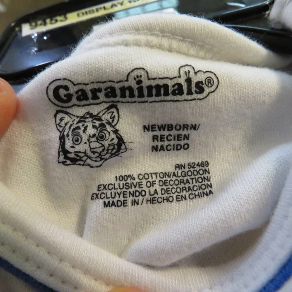 Baby Goldfish Bodysuit Embroidered 100% Cotton Newborn